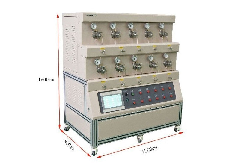 1700°C Max 10 Channel Tube Furnace (1" Alumina) for Hi-Throughput Annealing - GSL-1700X-MGI-10