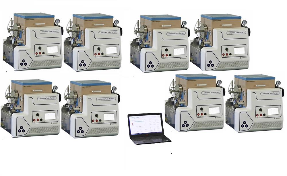 1200 °C Max 5" Automated Tube Furnace for AI Material Research - OTF1200XS5-ASD