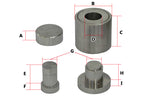1/4" ( I.D. ) Dry Pellet Pressing Die - Die06DB