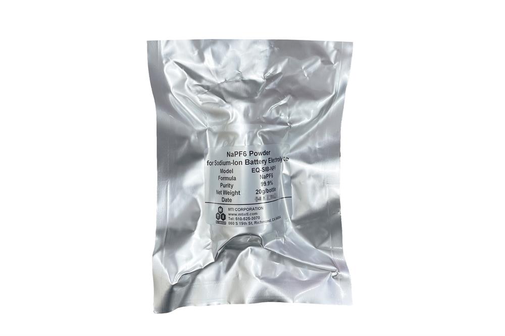 NaPF6 Powder for Sodium-Ion Battery Electrolyte-20g/bottle, SIB-NPF