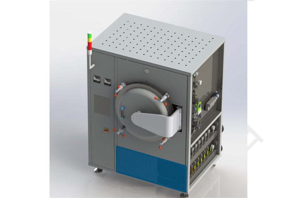 1600°C Cold-wall High Vacuum Furnace (Heating Area 200×200×300mm) - HVF-1600X-12L
