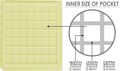 20 pcs 2" Die / IC Tray (49 Pockets of 210x210x24 mil or 5.33x5.33x0.61 mm) - NH20-210-210-24