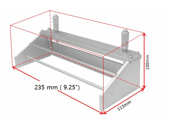 Digital Micrometer Adjustable Film Applicator -216mm (8.5") Width -SEKTQ222