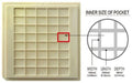 20 pcs 2" Die / IC Tray (40 Pockets of 250x185x36 mil or 6.35x4.69x0.91 mm) - NH20-250-185-36