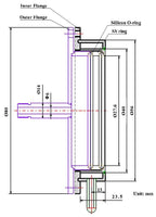 Water Cooled Sealing Flange for 1" dia.Tube - FG-25WC