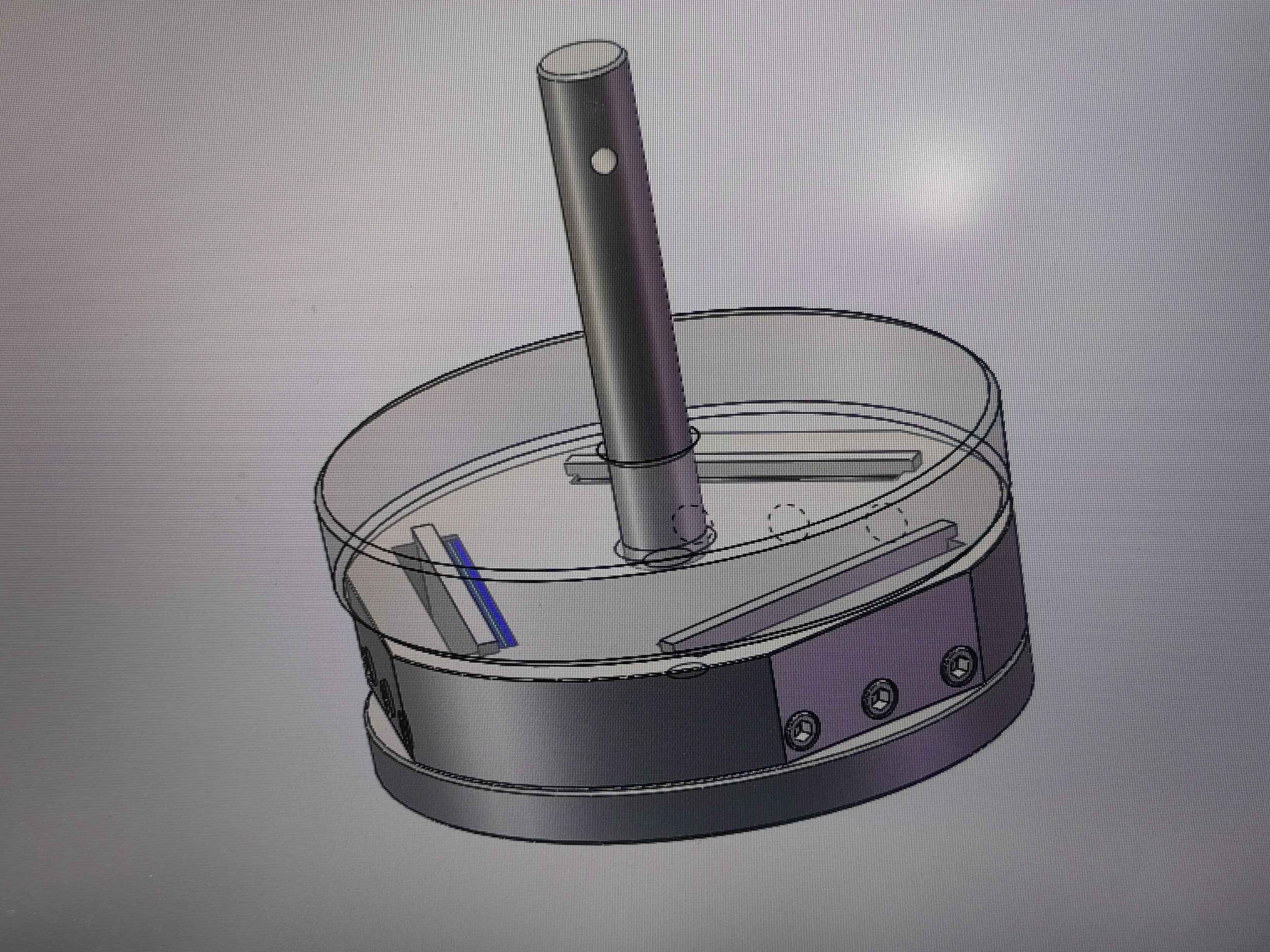 3"  Holder for Sample Edge Polishing with Three Slots & Two Dead Weights - EQ-PF-E-3
