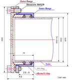 Sealing Flange Assembly for 50mm dia.Tube - FL50