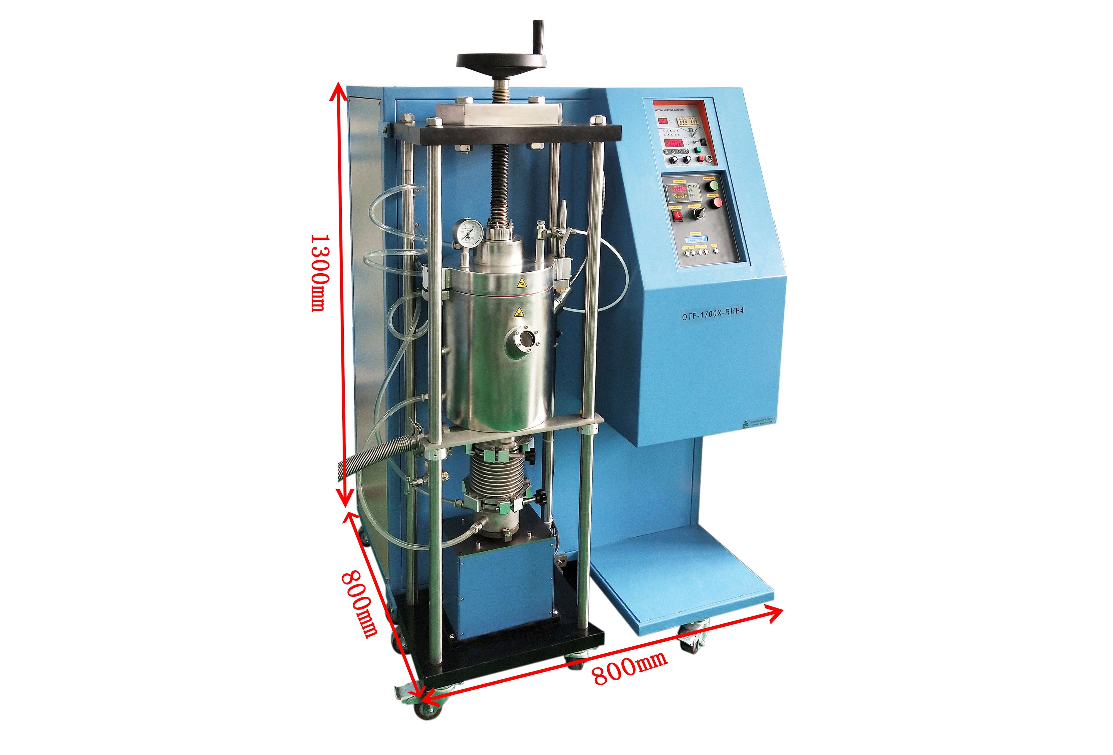 1700ºC Vacuum Rapid Heated Pressing Furnace up to 100 MPa with Graphite Die - OTF-1700X-RHP4