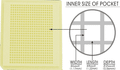 20 pcs 2" Die / IC Tray (500 Pockets of 48x46x22 mil or 1.22x1.17x0.56 mm) - NH20-48-46-22