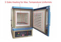 5-Side Heating Muffle Furnace (16x16x16", 64L. 2.37 cu ft,  1200°C max.) w/ Dual Temp. Controllers - KSL-1200X-L5