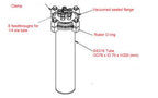 Ti Vessel (1100 ml) with 6 1/4" Feedthrough Ports for VBF-600Ti - RC-Ti1100FT6