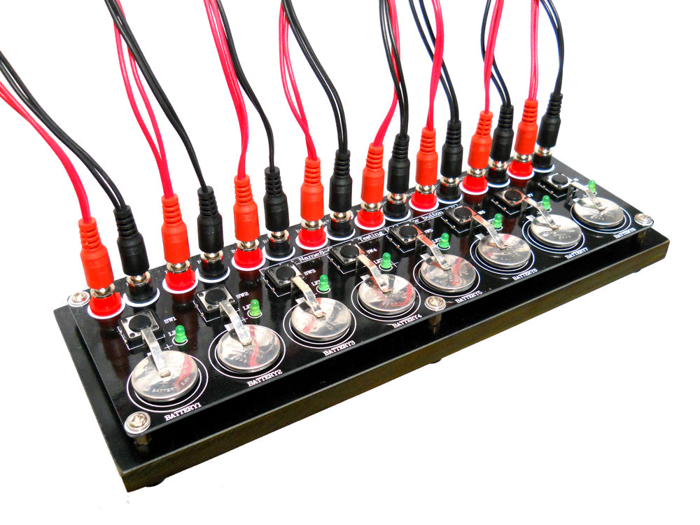 8 Channels Coin Cell Testing Board with Cable & Optional Connector for BST8 Series Battery Analyzers - BC8C
