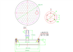 8'' Dia. Pinned Shower Head for CVD Depositions - EQ-SH-8