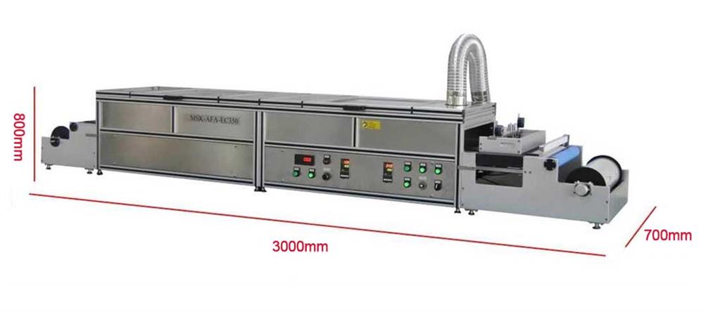 Lab Scale Roll-to-Roll Flat Tape Casting System (Max. W350 x L 4000 mm) w/ Drying Heater - MSK-AFA-EC350