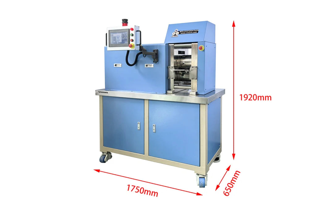 Heavy Duty Rolling Press w/ Automatic Control of Prolling Speed and Gap and Pressing Force Display up to 10 T - MSK-ARP-10T