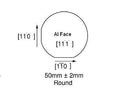 Undoped AlN Template on Silicon ( Si <111> P type ) 5mmx5mm x 200 nm - FmAlNonSiBc050505S1FT200nm