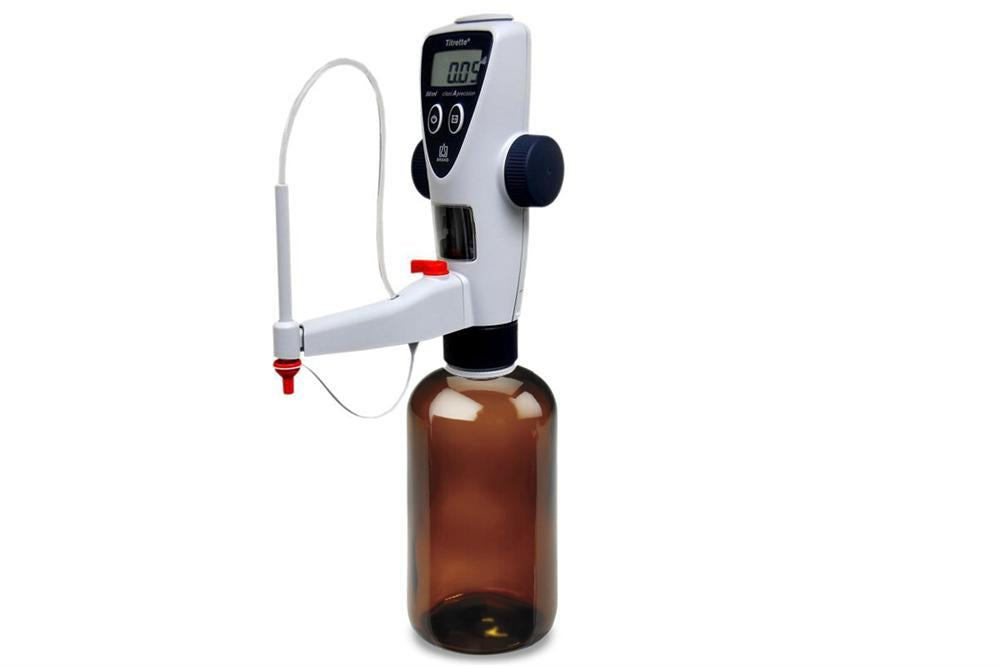 Automatic Digital Bottletop Dispenser with 32oz Glass Bottle for 0 - 50 mL Electrolyte Liquid - BD50ML