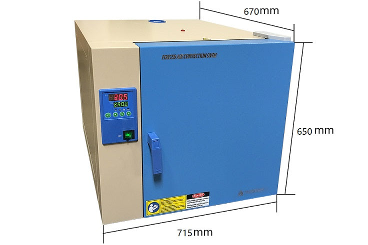 80L NRTL/CSA Certified Convection Oven (18x16x18", 250°C) w/ Digital Temp. Controller - BPG-7082