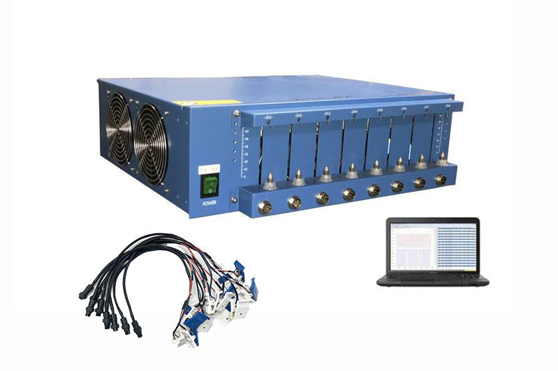 8 Channel Battery Analyzer (2-1000 mA, 5V) w/ Laptop & Software - BST8-1A