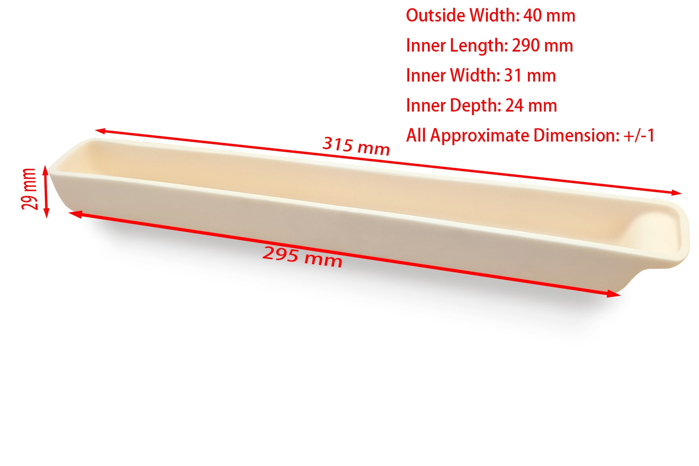 Alumina (Al2O3) Boat Crucible