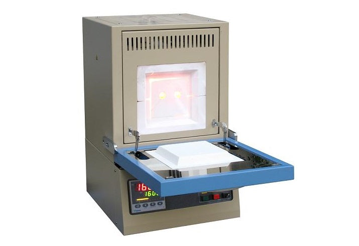 1700 °C Compact Muffle Furnace (4.7" Cubic, 1.7L) with 30-Segment Programmable Controller - KSL1700XS