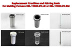 Replacement Crucibles and Stirring Rods for Melting Furnace KSL-1100X-SV-LD or KSL-1100X-SV-RM - CS60125