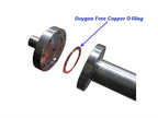 Hi-Pressure Super Alloy Tube with flange KIT, 55 ODx20 IDx580 L (mm) , 1100oC Max. - Tube-HP-55-20-580