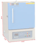 1200C Muffle Furnace (12x12x12", 27 L) w/ Programmable Controller- KSL1200XM