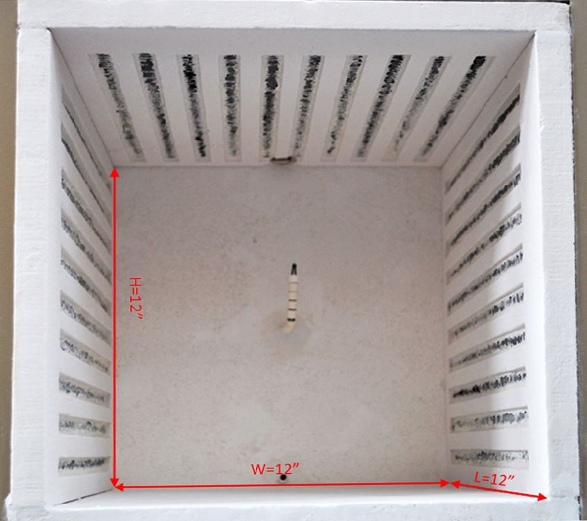 1200C Muffle Furnace (12x12x12", 27 L) w/ Programmable Controller- KSL1200XM