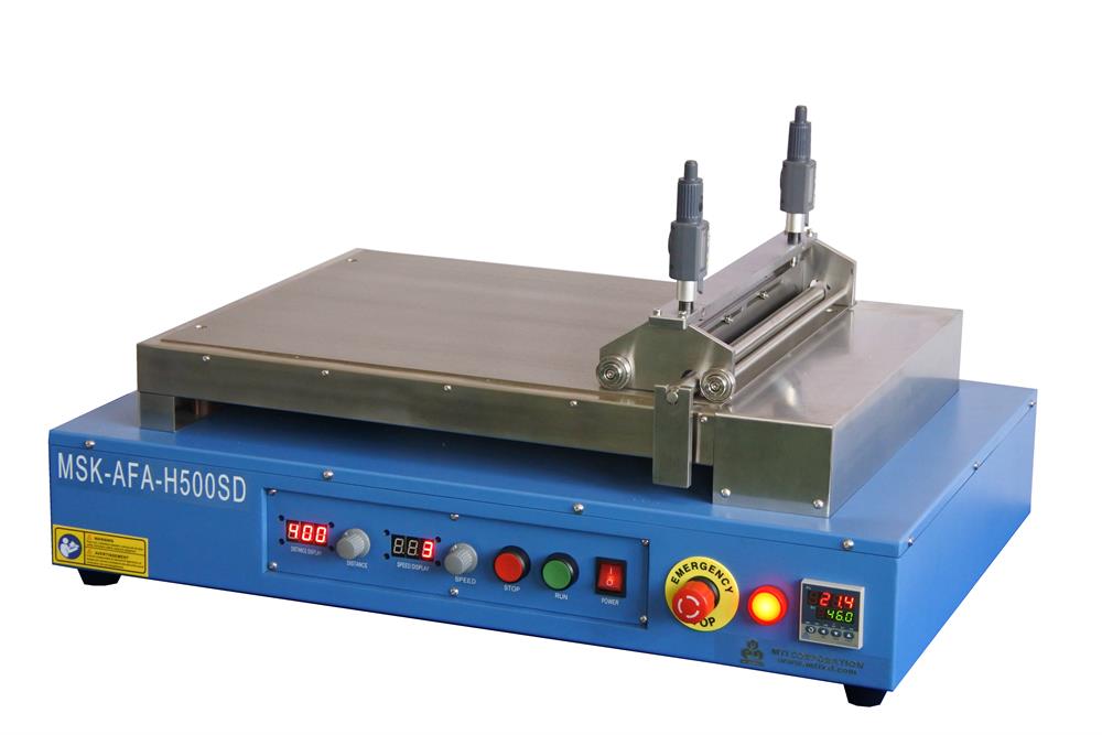 300mm Width Slot-die Coater w/ SS316 Heating Vacuum Chuck (150°C, 500 L x 400mm W) - MSK-AFA-H300SD
