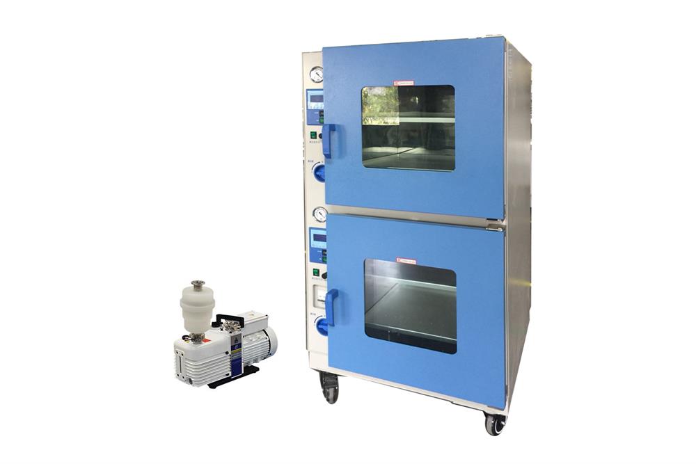 200°C Vacuum Oven w/ Vacuum Pump and Two Heating Chambers 18x18x18", 180 Liters - DZF6090II