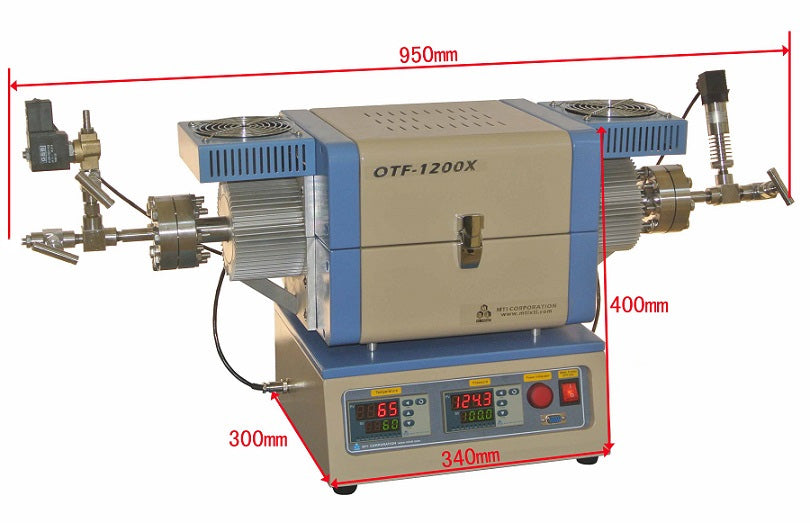 1100C Hi-Pressure Rocking Tube Furnace with 2" Super-alloy Processing Tube - OTF-1200X-HPR-III