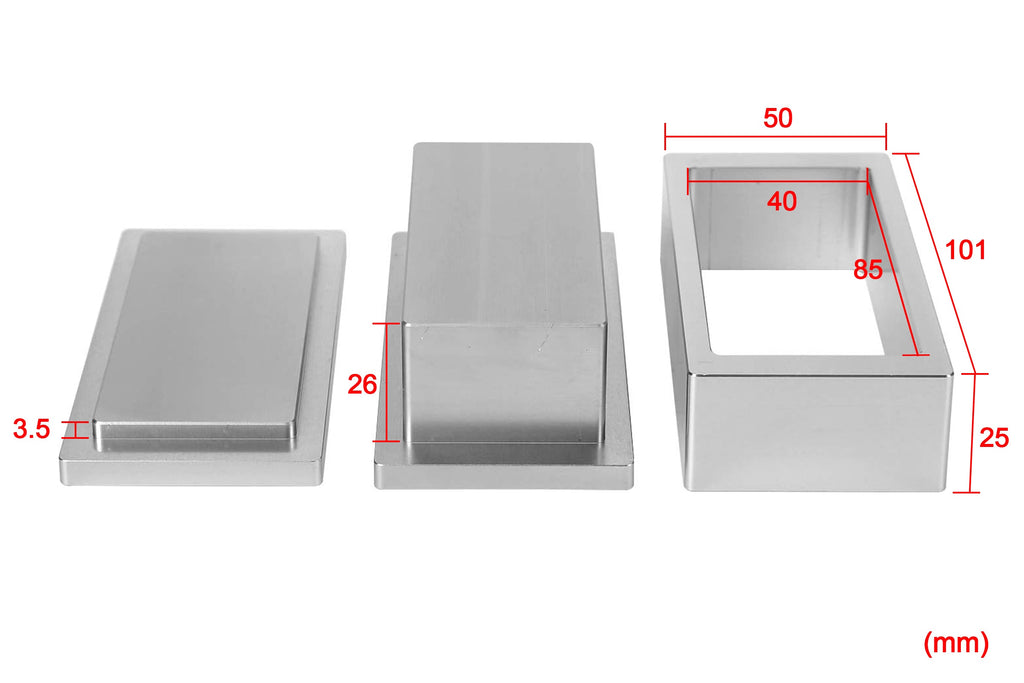 2" x 4" Pre Pressing Die Made of Aluminum -Alloy for Polymer Compound - Die-2-4-Al