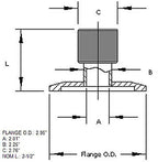 Single-side Quick Disconnect Flange for 50mm O.D. tube with Optional Accessories - FL50KF50