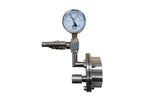 Left Side Vacuum Sealing Flange for 3" (76 mm) Tube w/ Valves & 1/4" Feed-through - FL-76FTL
