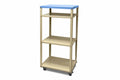 Three Layers Mobile Cart for Lab Storage, 800L x 600W x 1400H (mm) - FM-Cart-6814