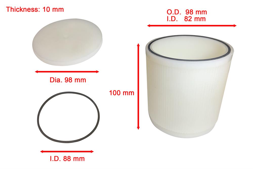 Nylon jar of SFM1 milling machine (500ml ) - MJ-1-500NL