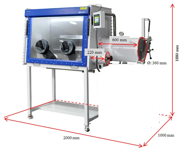 7 kW Melt-spinning System with the Glove Box - VTC-200S-GB