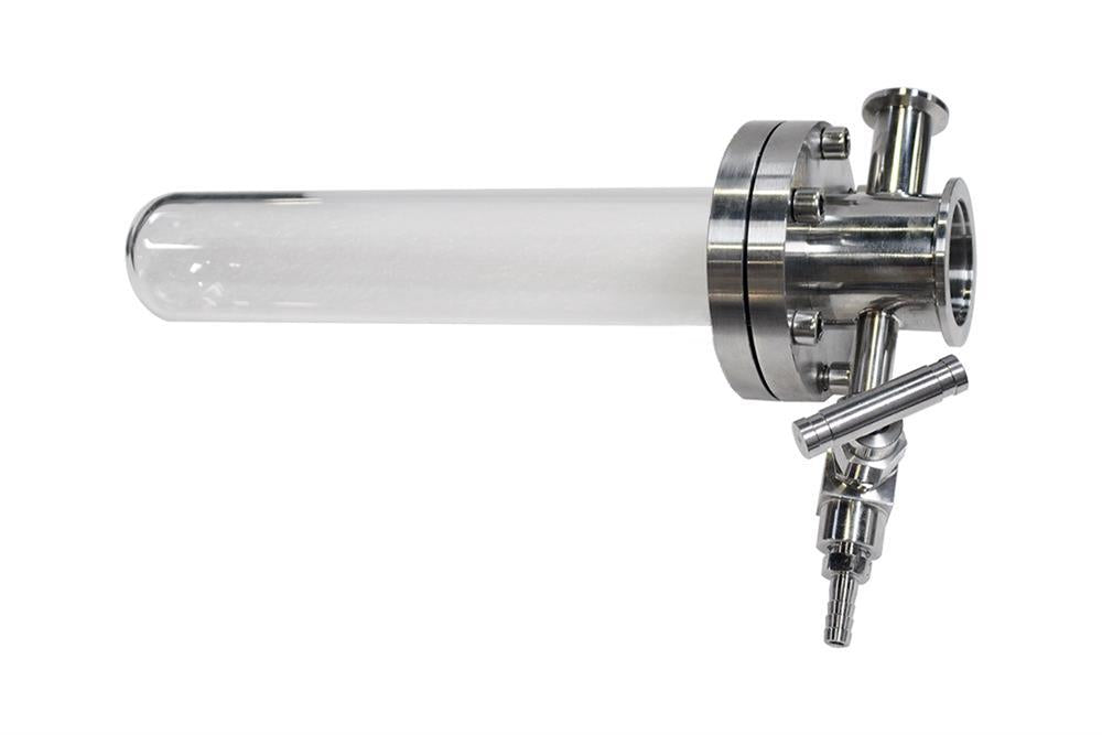 One-end Open Quartz Tube (50 ODx44 ID x 263 L mm) w/ Compression Flange for High Vacuum - FL50CF