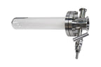 One-end Open Quartz Tube (80ODx200 mm) w/ Compression Flange for High Vacuum - CFF-80