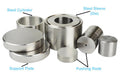 25.4 mm (1") Diameter (I.D.) Dry Pellet Pressing Die - Die-25D