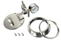 Sealing Flange for Single EndTube with 1/4" T/C Feedthrough & Vacuum Valve for 100 mm dia.- FG-100TCV