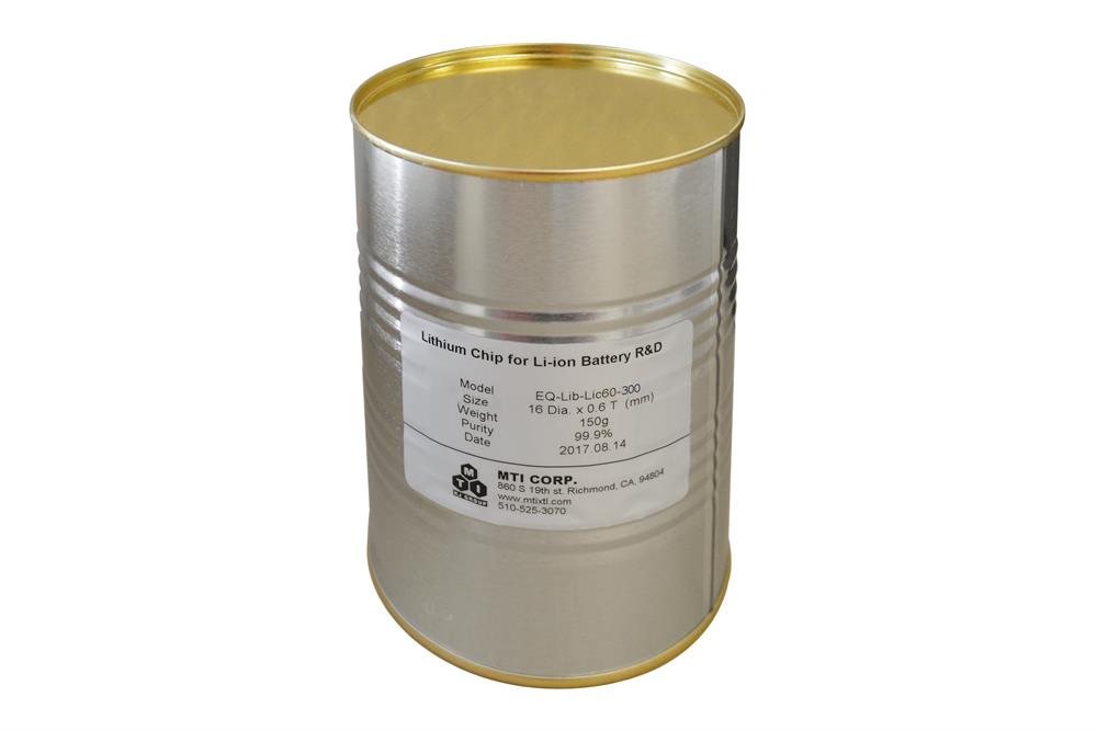 Lithium-Boron (Li-B) Alloy Chip with D16 mm x T0.6 mm as Anode of Li-ion Battery,  150pcs / bottle - Lib-LiBC