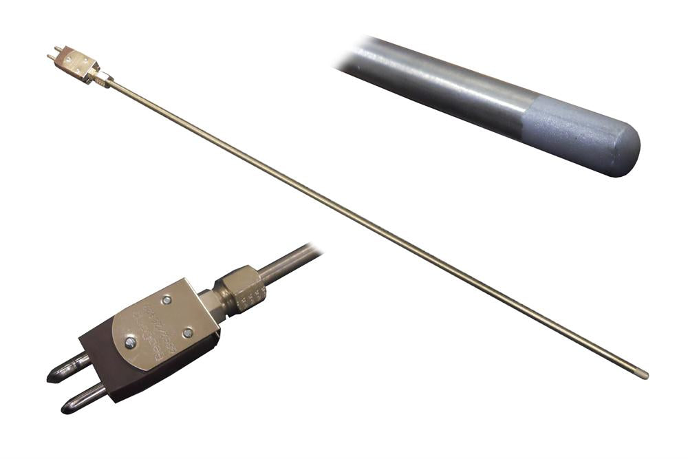 C type Thermocouple 1/4" OD x 10" L with Mo and Hafnia sheath up to 2300C - TCC10