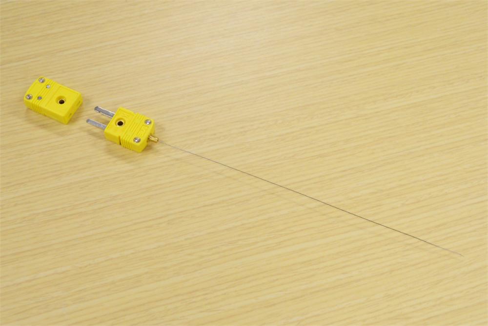 Thermocouple: K type 0.032" (0.8mm) OD x 6" L with Male Plug for Calibration - TCK6S1