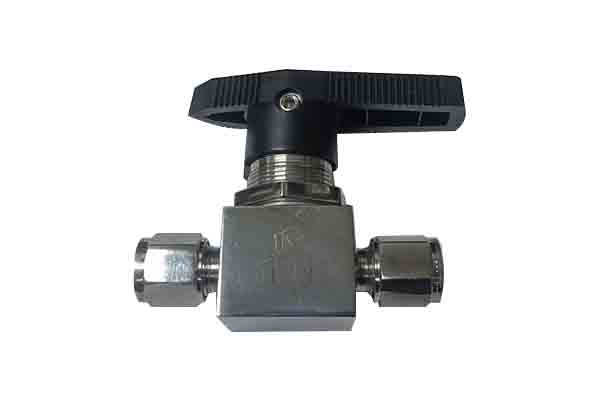 On-off valve with both side 1/4 tube fitting connector - VV14T