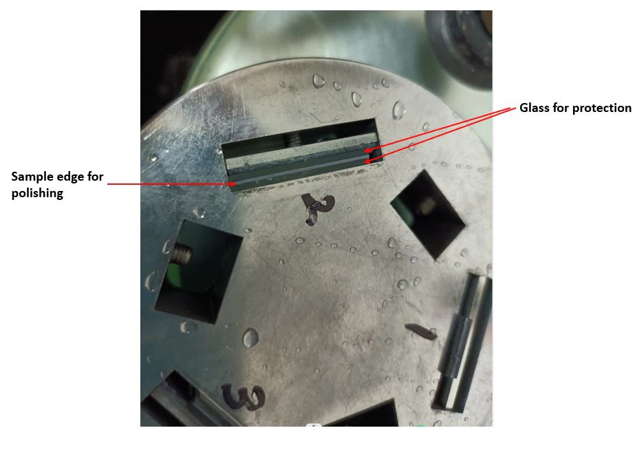 3" Holder for Sample Edge Polishing with Three Slots & Two Dead Weights - EQ-PF-3E