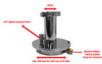 Vacuum Sealing Flange with KF50 and 1/4" Feedthroughs and Water Cooling System for 100mm O.D Tube- FL100KF50