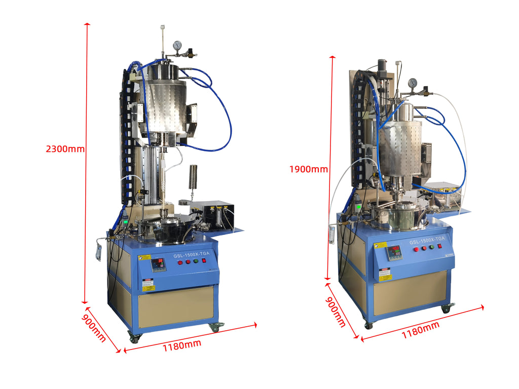Semi-automated 1500°C Thermogravimetric Furnace ( 60mm Tube) GSL-1500X-TGA