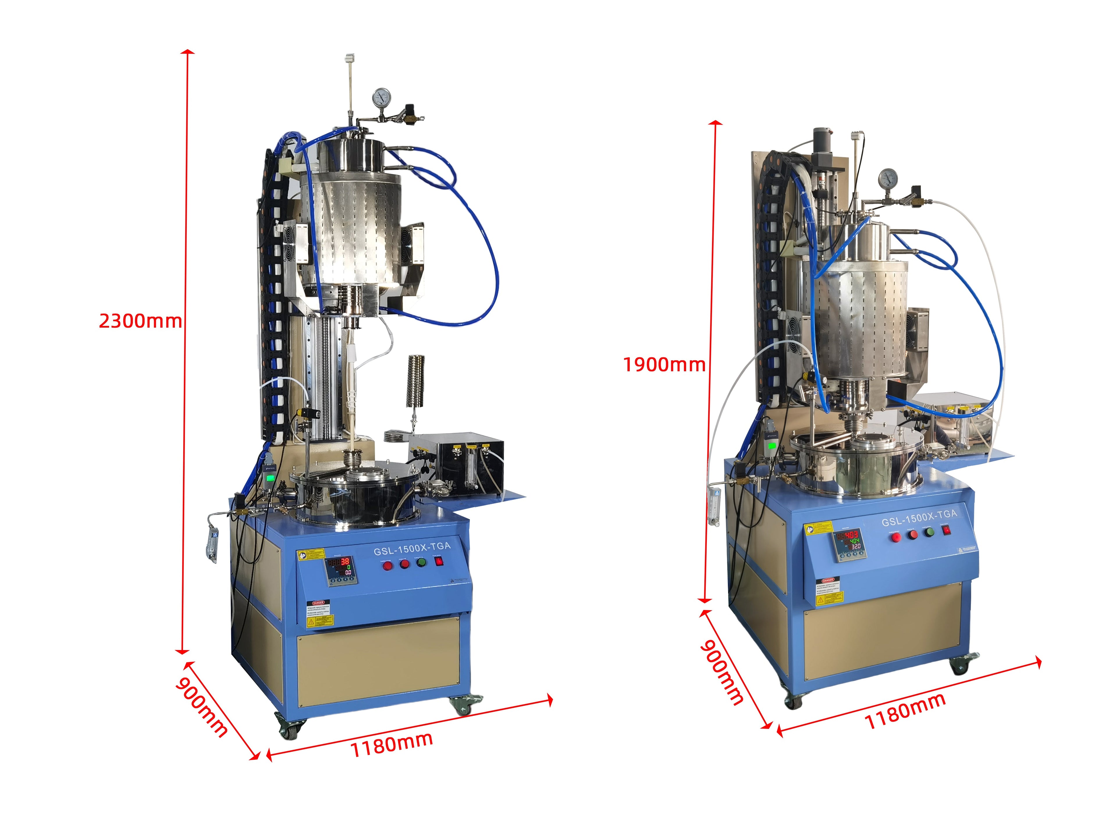 Semi-automated 1500°C Thermogravimetric Furnace ( 60mm Tube) GSL-1500X-TGA